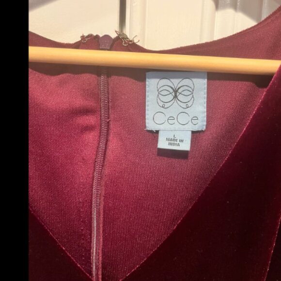 Cece - Women’s Long-Sleeve Tie-Waist V-Neck Jumpsuit - Picture 5 of 5